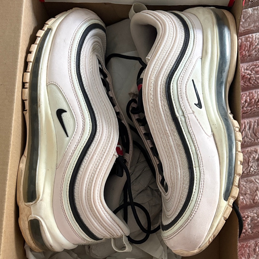 Nike Air Max 97 in Pale Pink, Black and Cream